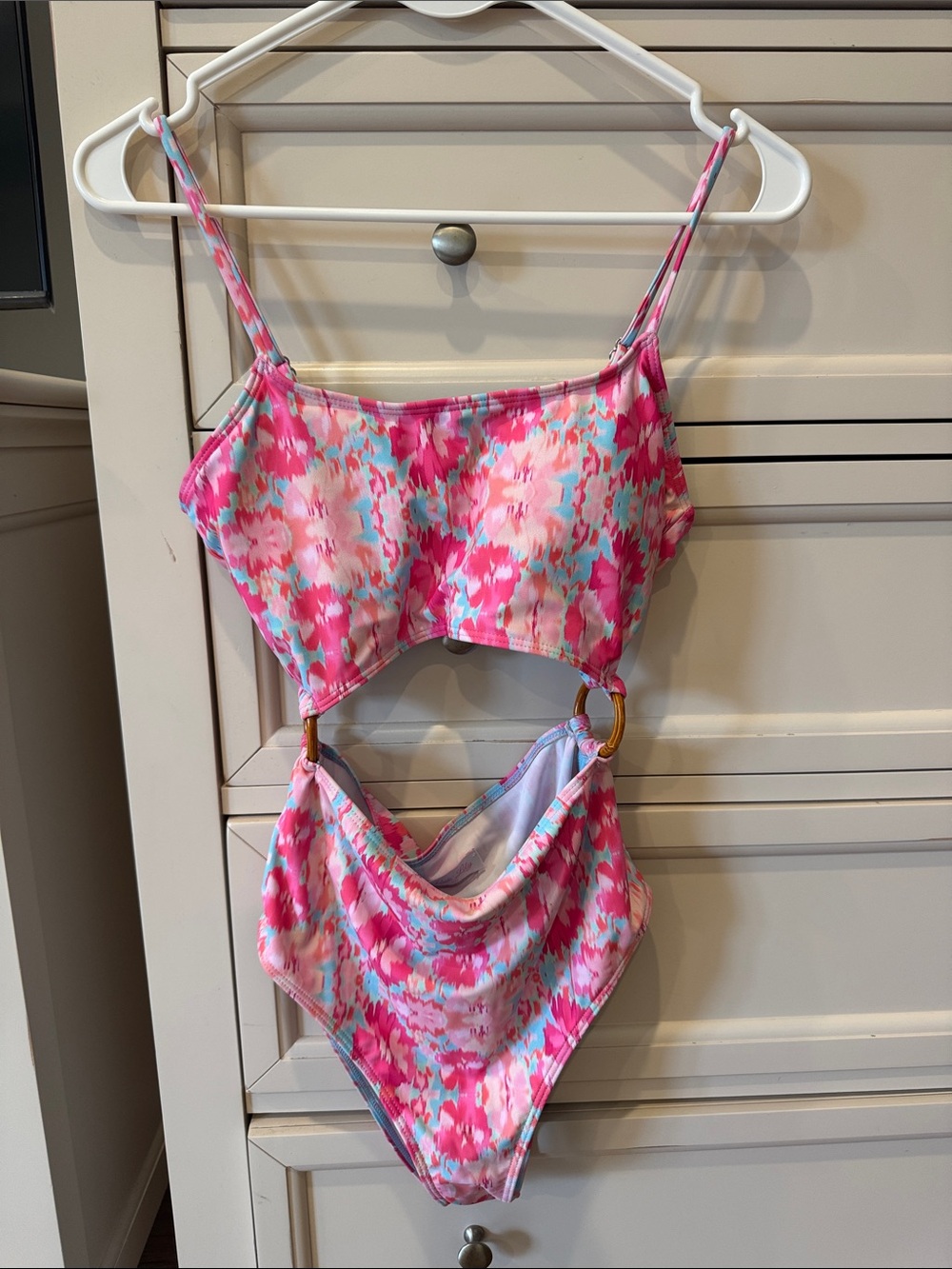Pink Lily one piece swimsuit